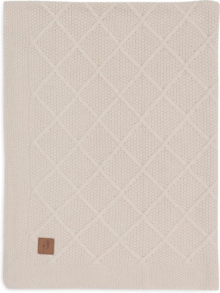 Jollein Check Knit Babydecke - 100 x 150 cm - Oatm Bild 1