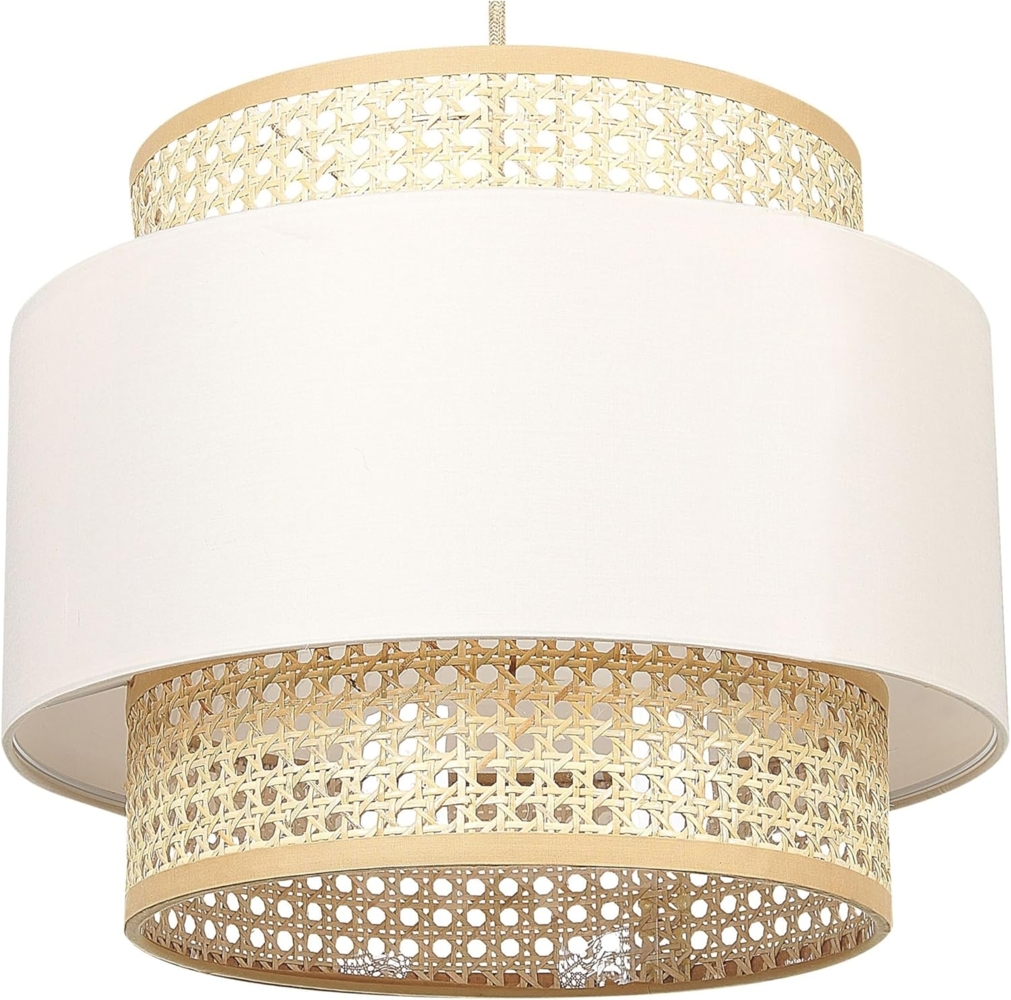 Hängeleuchte YUMURI Rattan Helles Beige Bild 1