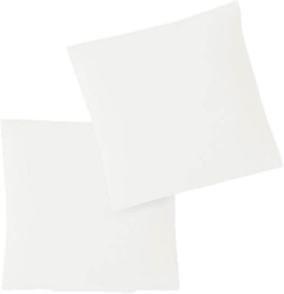 Jersey Kissenbezug, 2er Set, Baumwolle, Weiß, 80x80 cm Bild 1