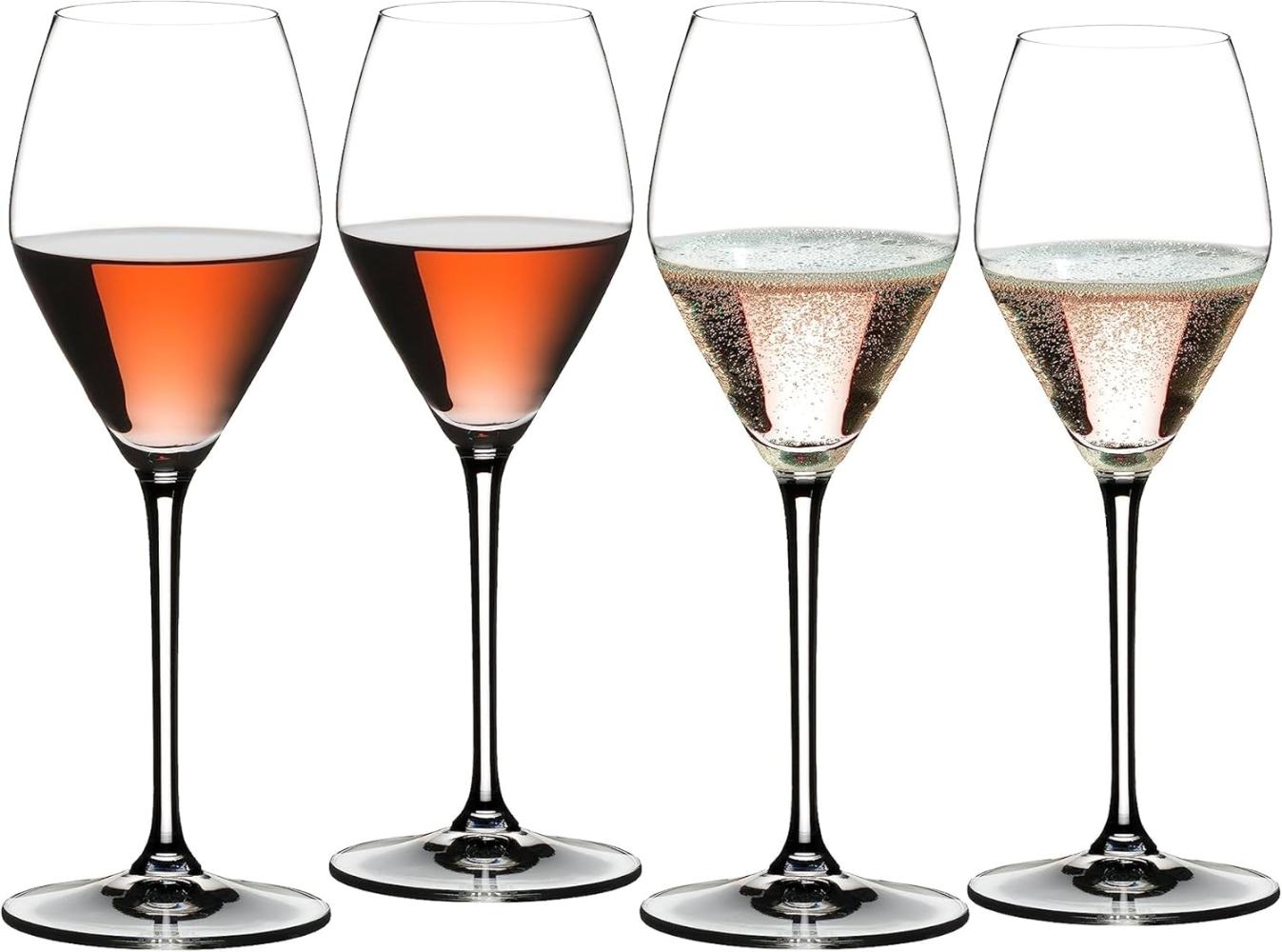 Riedel Gläser Mixing Set Rosé 4-tlg, Roséweingläser, Kristallglas, 322 ml, 5515/55 Bild 1