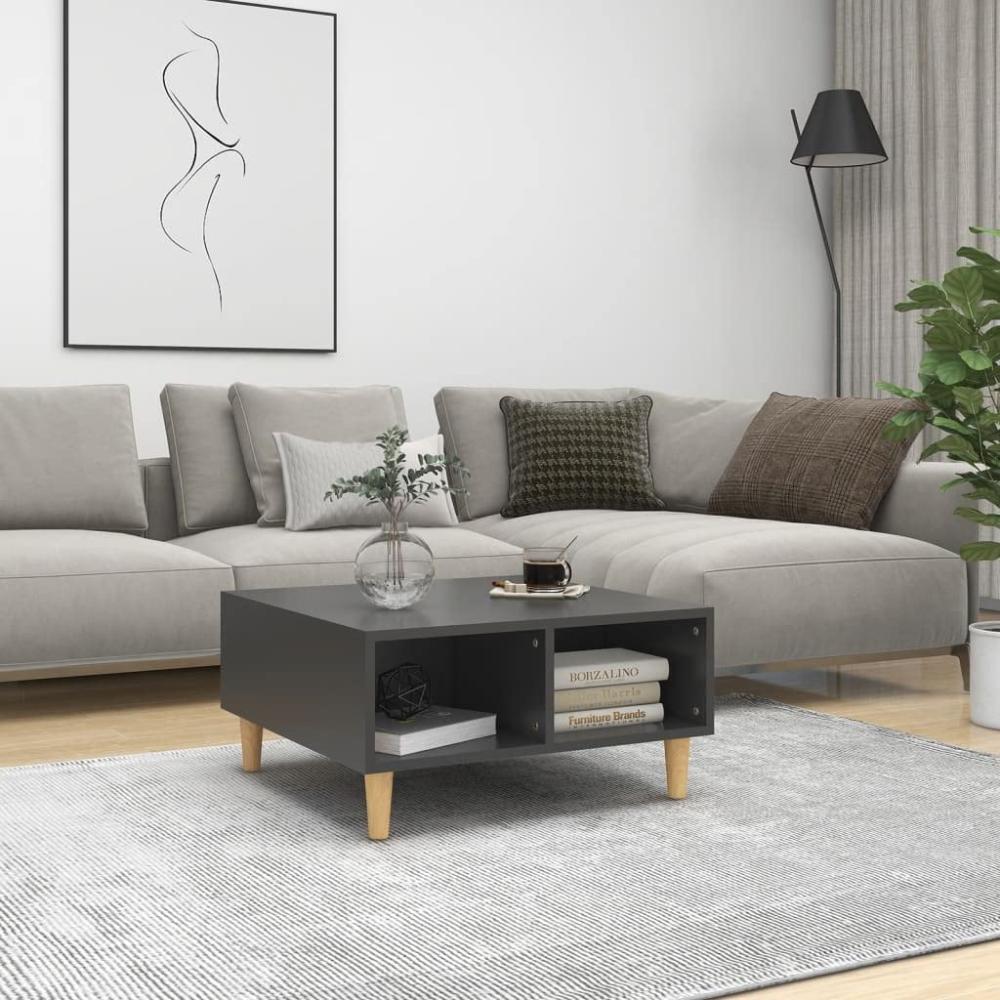 vidaXL Couchtisch Grau 60 x 60 x 30 cm Spanplatte [805979] Bild 1