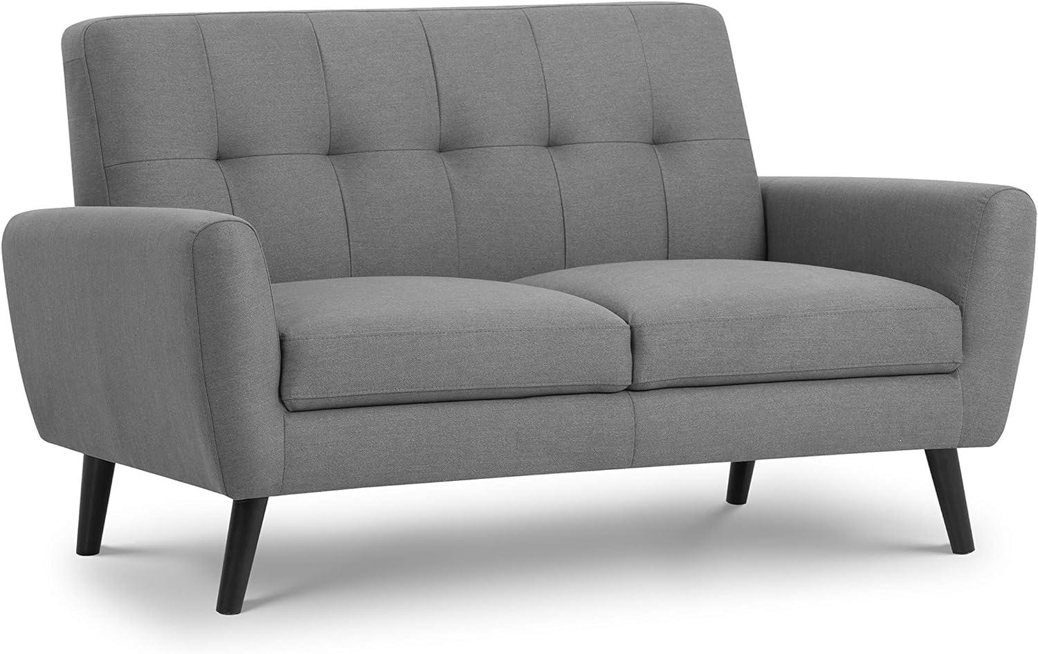 Julian Bowen Monza Sofa, Zweisitzer, grau Bild 1