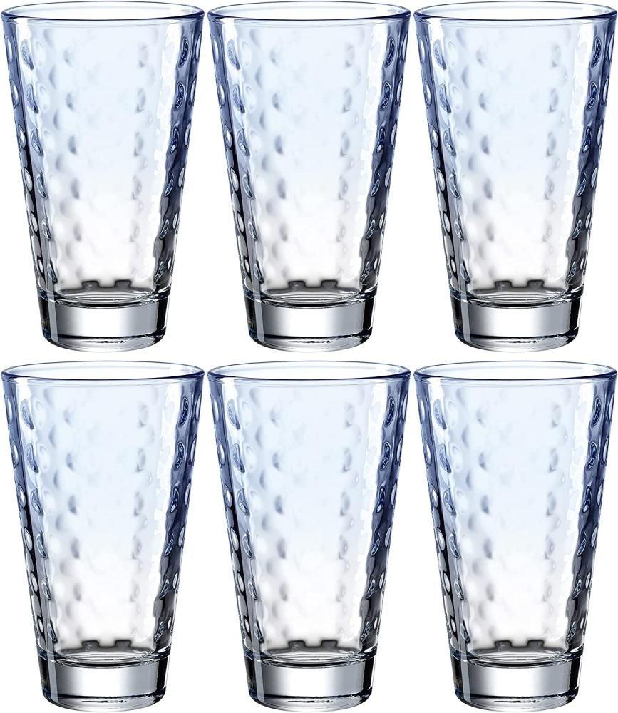 LEONARDO Longdrinkglas OPTIC, Glas, 300 ml, 6-teilig Bild 1