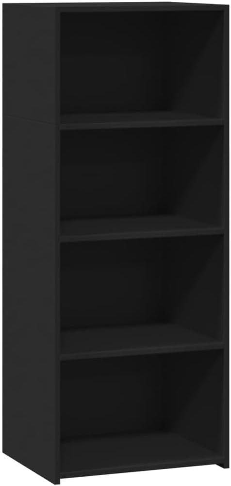 Highboard Schwarz 50x41x124 cm Holzwerkstoff 846398 Bild 1