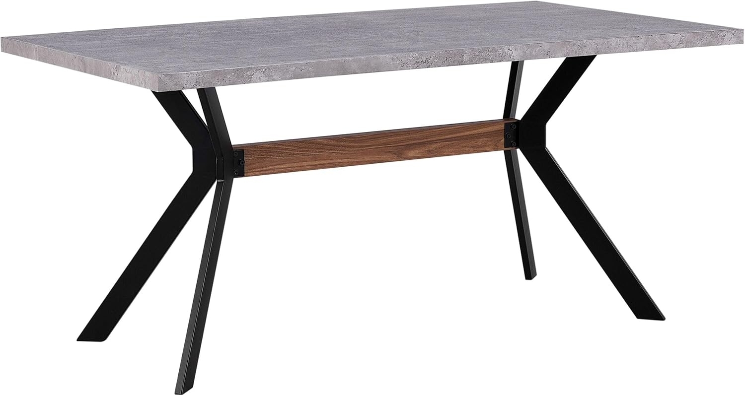 Esstisch Betonoptik / schwarz 160x90 cm BENSON Bild 1