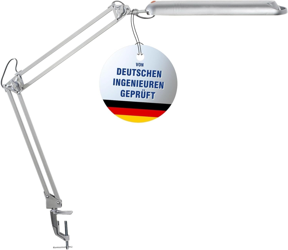 MAUL LED-Tischleuchte MAULatlantic, mit Klemmfuß, silber Bild 1