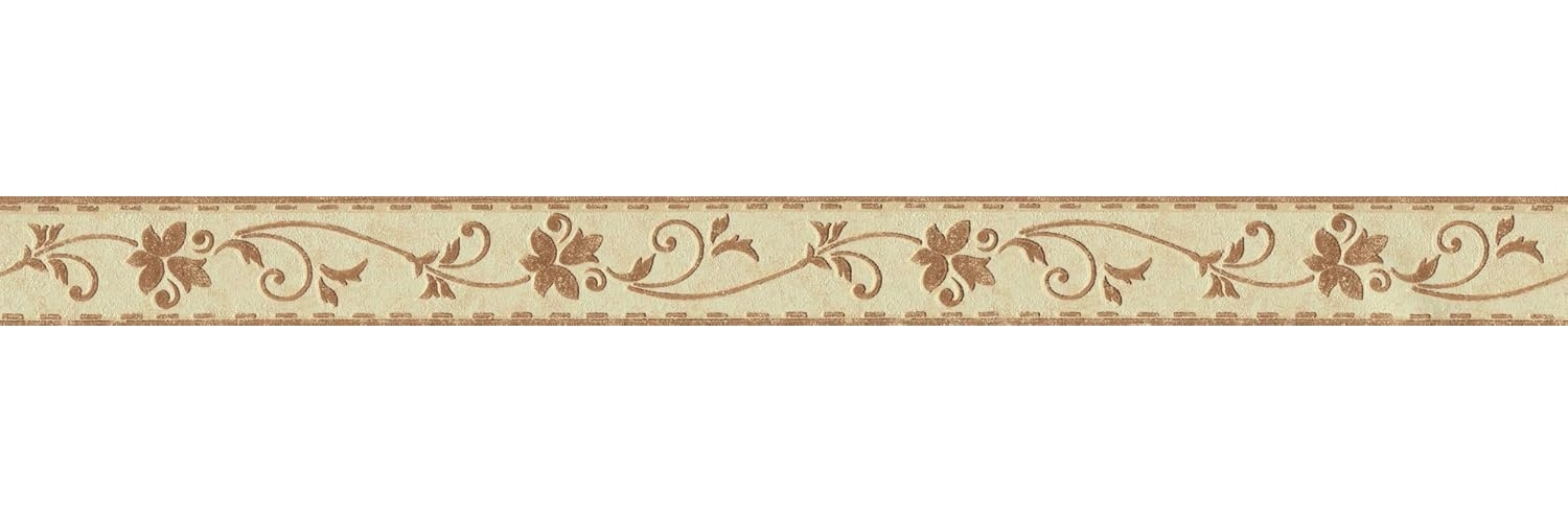 A.S. Création Bordüre Only Borders, aufgeschäumt, Barock, gemustert, ornamental, Tapete Bordüre Struktur Blumen Floral Selbstklebend Borte modern Optik Bild 1