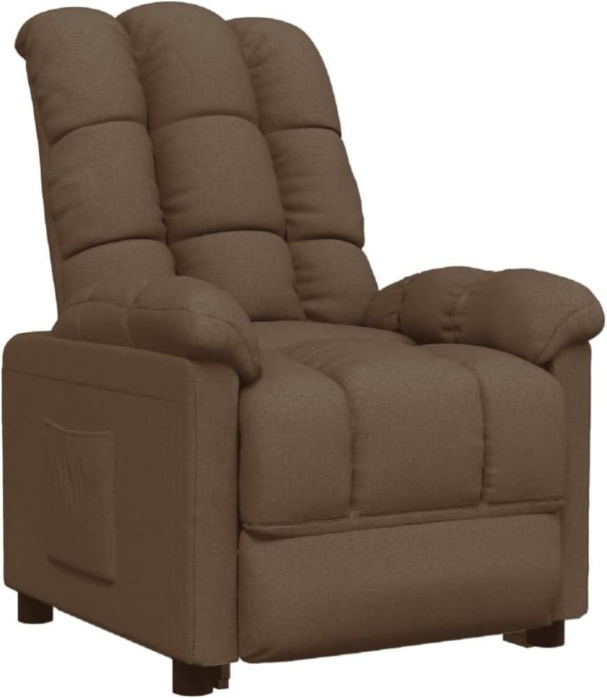 vidaXL Relaxsessel Braun Stoff [289800] Bild 1