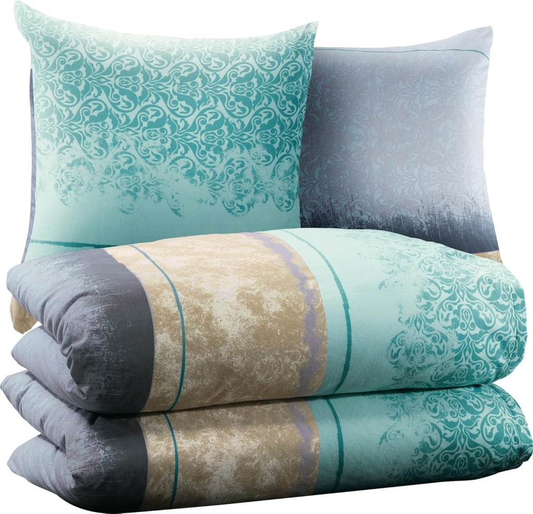 Erwin Müller Bettwäsche Bettwäsche Sparpaket 4-teilig, Biber, Grafik Bild 1