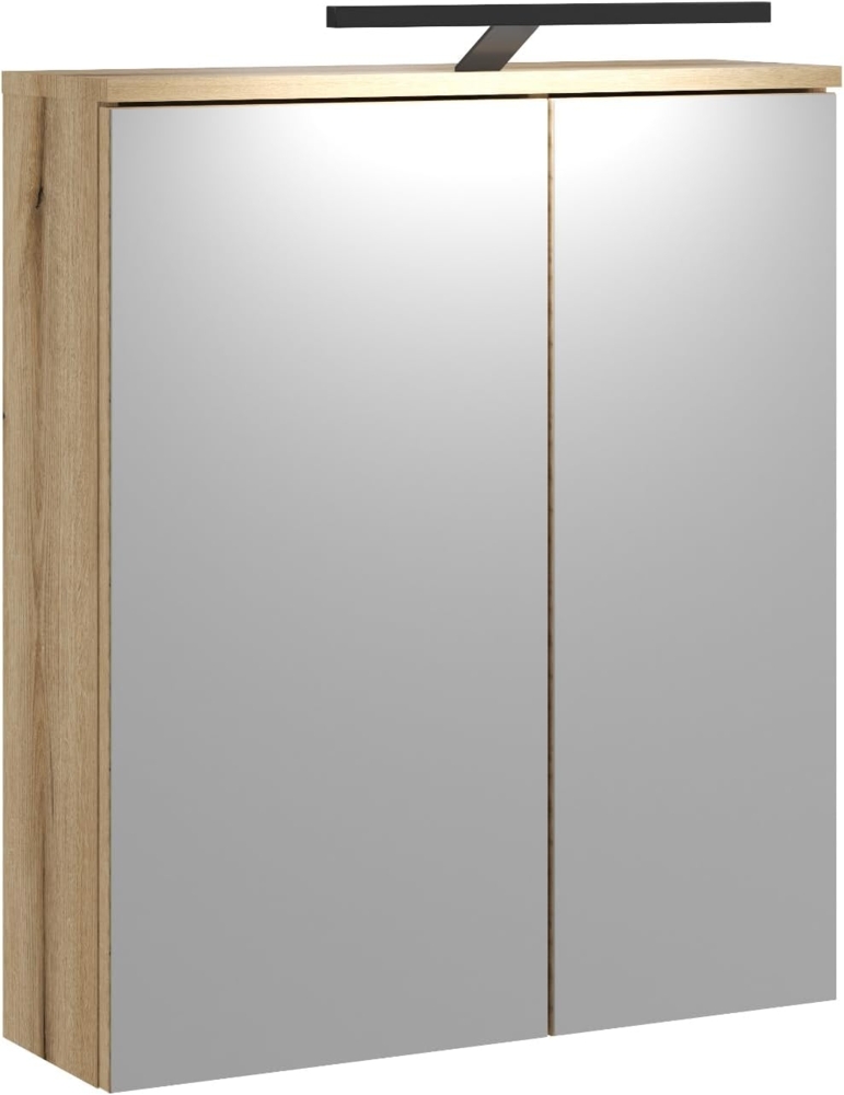 Badezimmer Spiegelschrank Torsby in Eiche 60 cm Bild 1