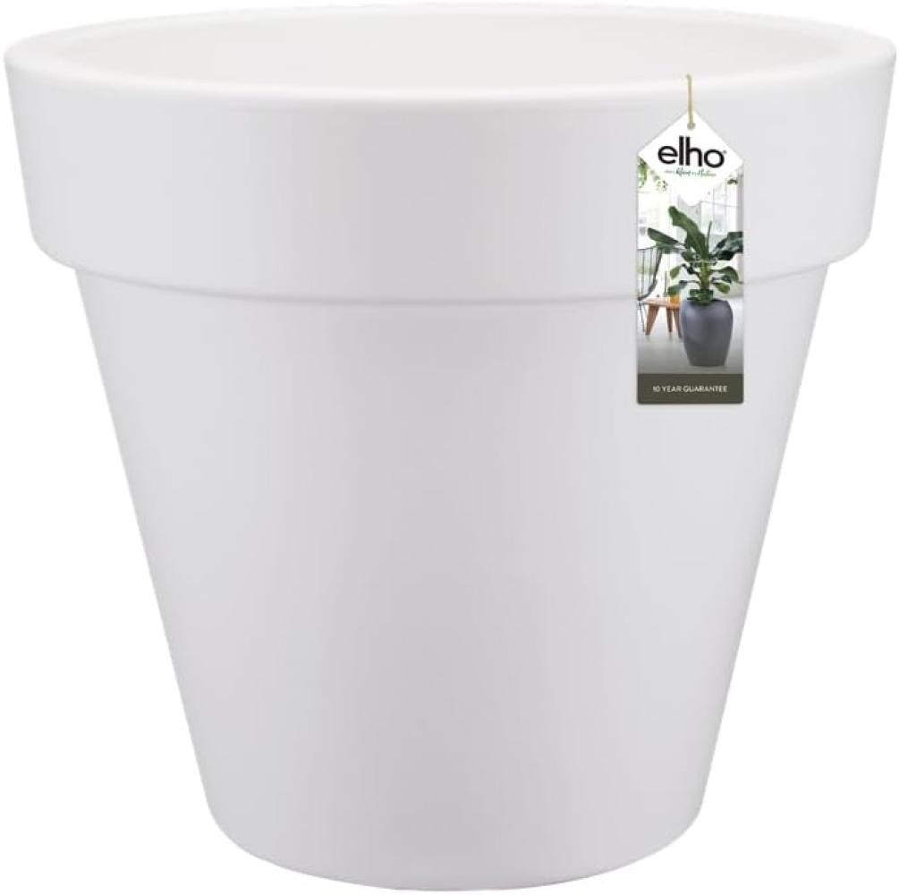 elho Pure Round 50 - Blumentopf für Innen & Außen - Ø 49. 0 x H 44. 4 cm - Weiß/Weiss Bild 1