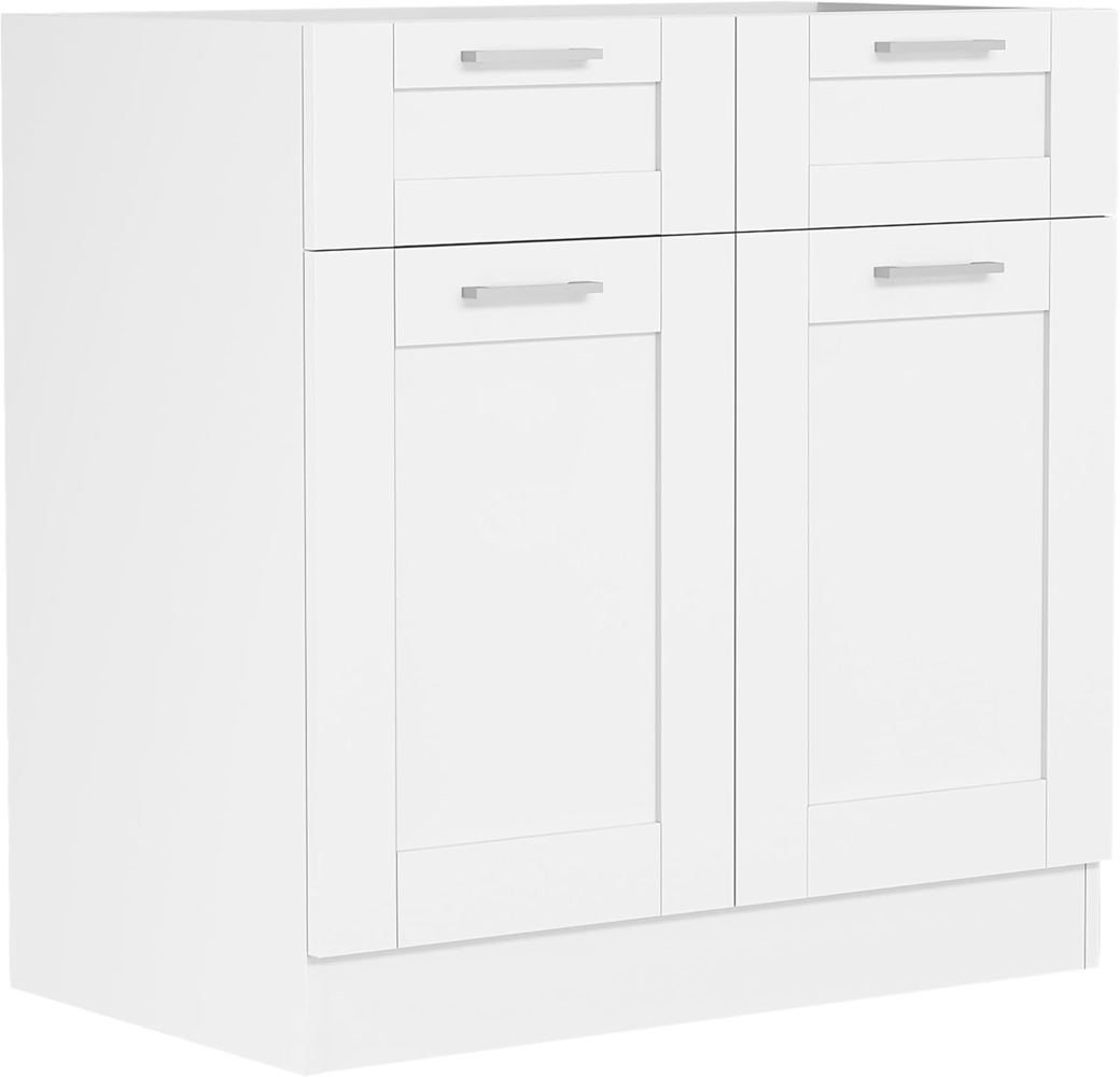 VCM Küchenmöbel Unterschrank Colura 920541 Weiß H. 82 x B. 80 x T. 46 cm Bild 1