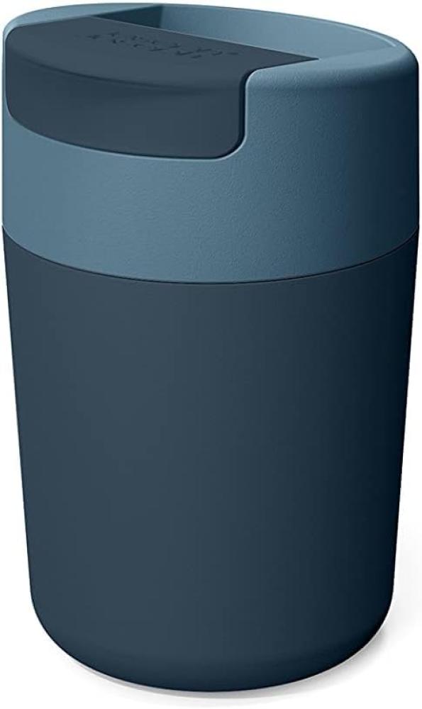 Joseph Joseph Sipp Reisebecher mit Klappdeckel - 340 ml - Blau Bild 1