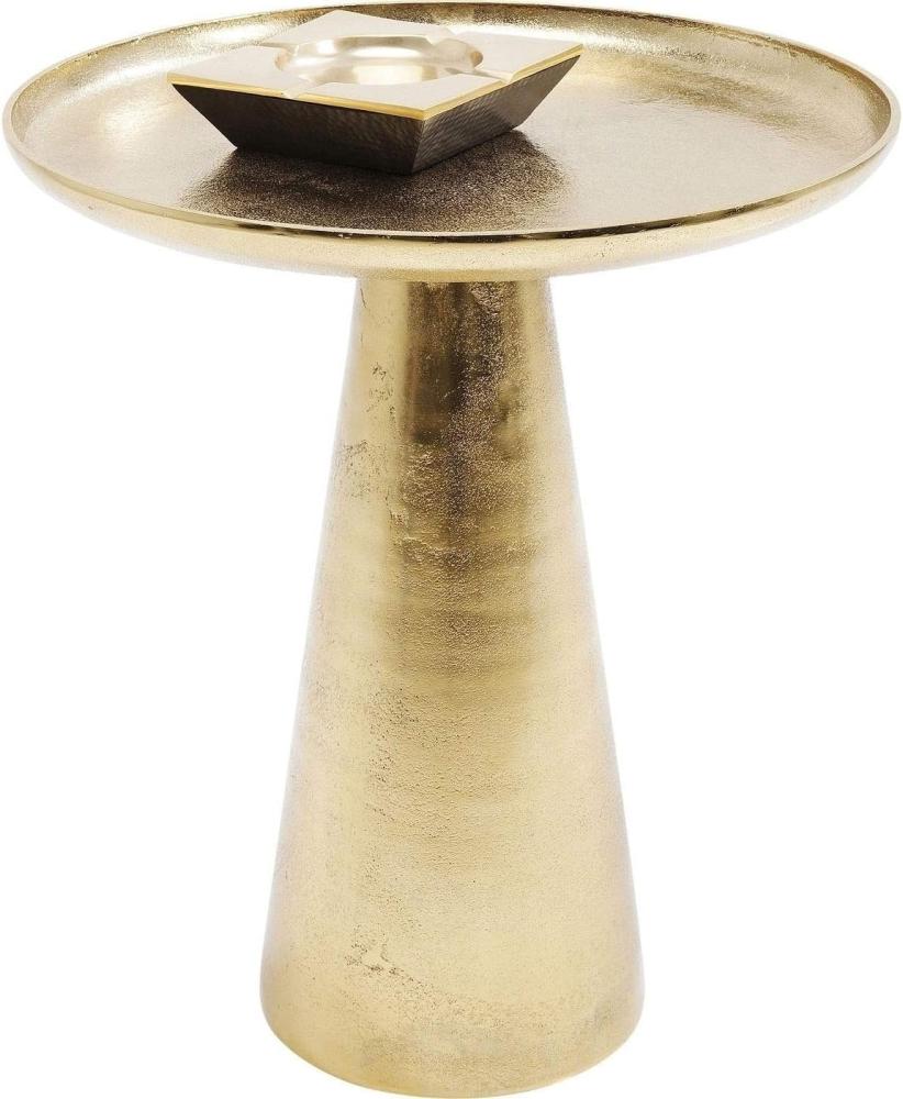 KARE Design Beistelltisch Plateau Uno Brass Ø45cm 83466 Bild 1