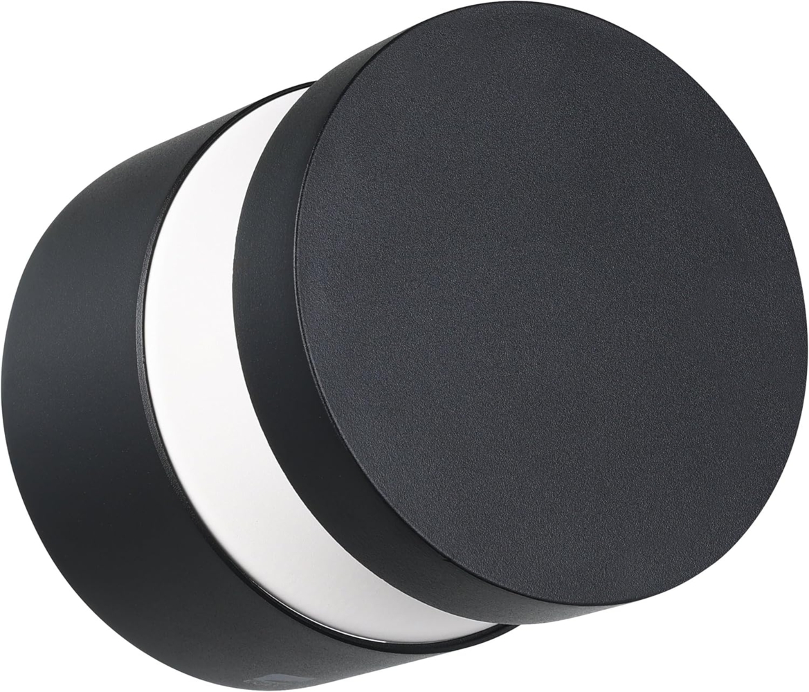 Eglo 97303 LED Outdoor Wandleuchte MELZO schwarz transparent Ø13,5cm H:13cm IP44 Bild 1