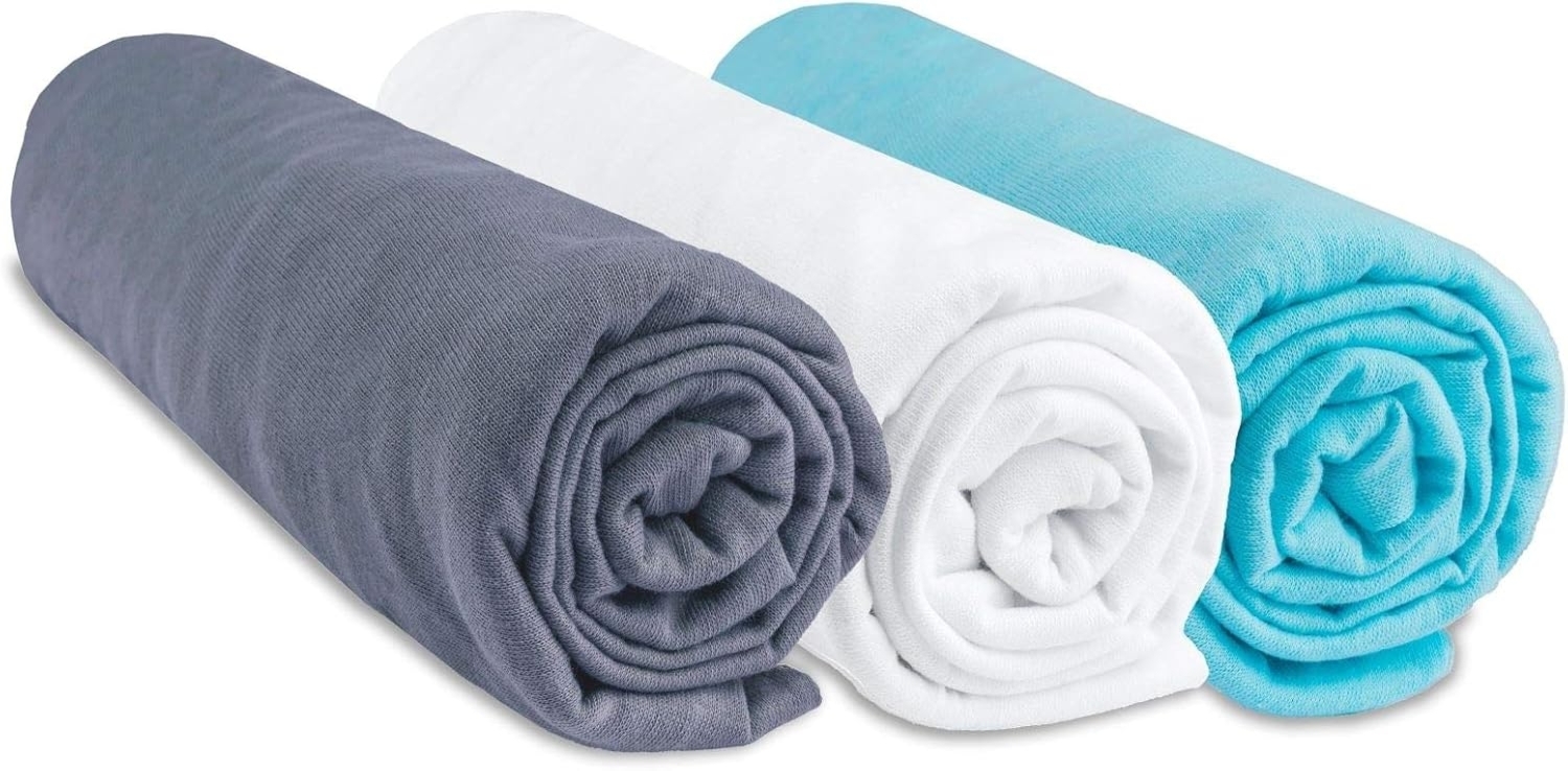 Spannbettlaken, 32x72 cm, für Babykörbchen, 100% Baumwolle, kompatibel mit ovaler Matratze für Babyschale, Kinderwagen, Babykörbchen, dehnbar, Marke Easy Dort | Oeko Tex | Hergestellt in Europa Bild 1