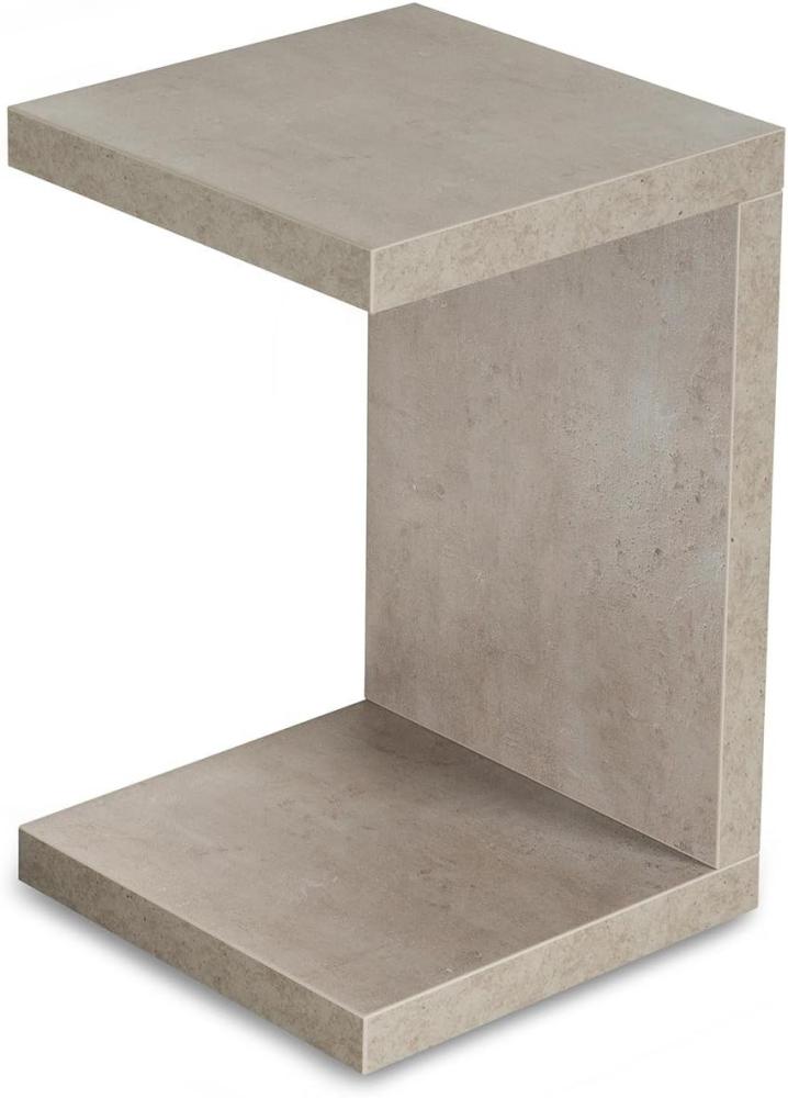 levandeo Beistelltisch Coco Betonoptik B x H x T: 32 x 50 x 32 cm Grau Holz Couchtisch Keine Montage fest verleimt Bild 1