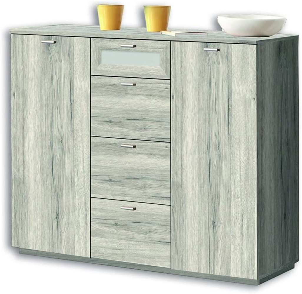 FORTE Nexus Kommode, Holzwerkstoff, Beige/Braun, 119,6 x 98,8 x 40 cm Bild 1