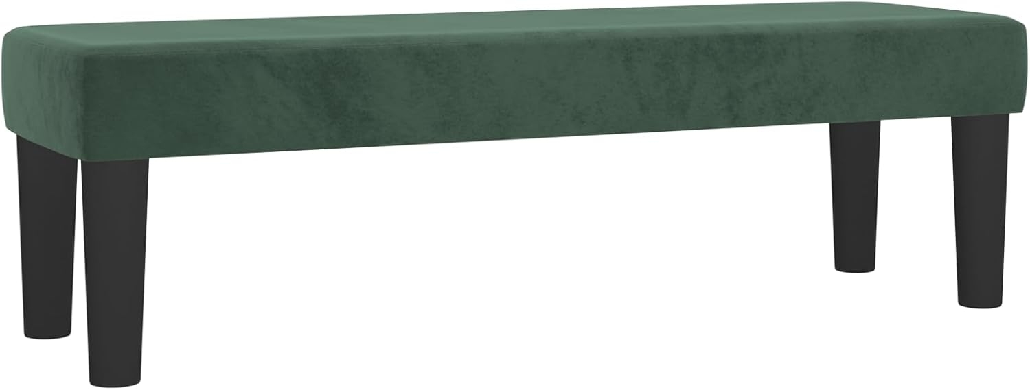 vidaXL Sitzbank Dunkelgrün 100x30x30 cm Samt 346669 Bild 1