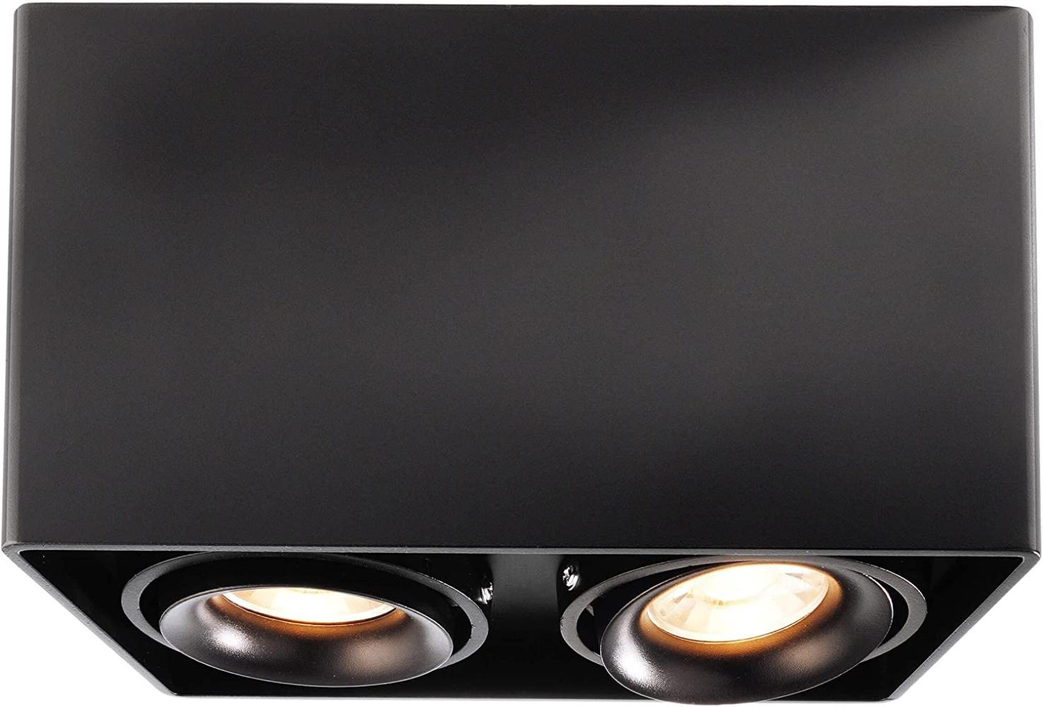 Deko Light Mona II Aufbauleuchte schwarz 2 flg. GU10 Modern Bild 1