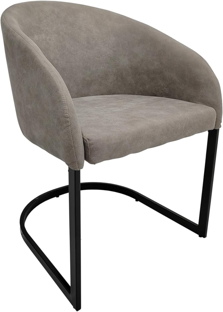 HTI-Living Freischwinger Stuhl Vemal Grau (Stück, 1 St), Schwingstuhl Esszimmerstuhl Bild 1