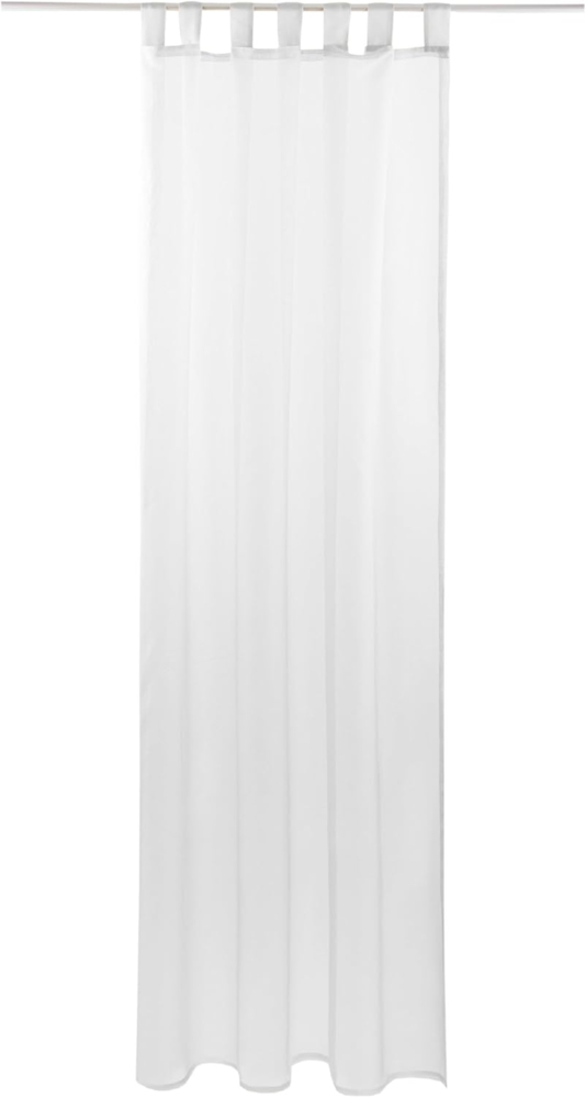 Bestlivings Gardine Noella, Schlaufen (1 St), transparent, Sichtschutz 140x245cm transparente Scheibengardine in versch. Farben Bild 1
