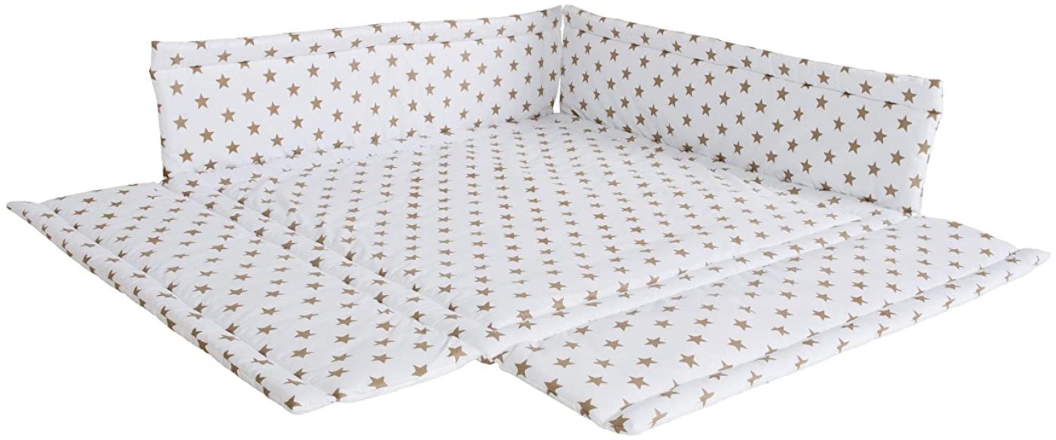 Laufgittereinlage 100x100 cm Big Stars beige Bild 1