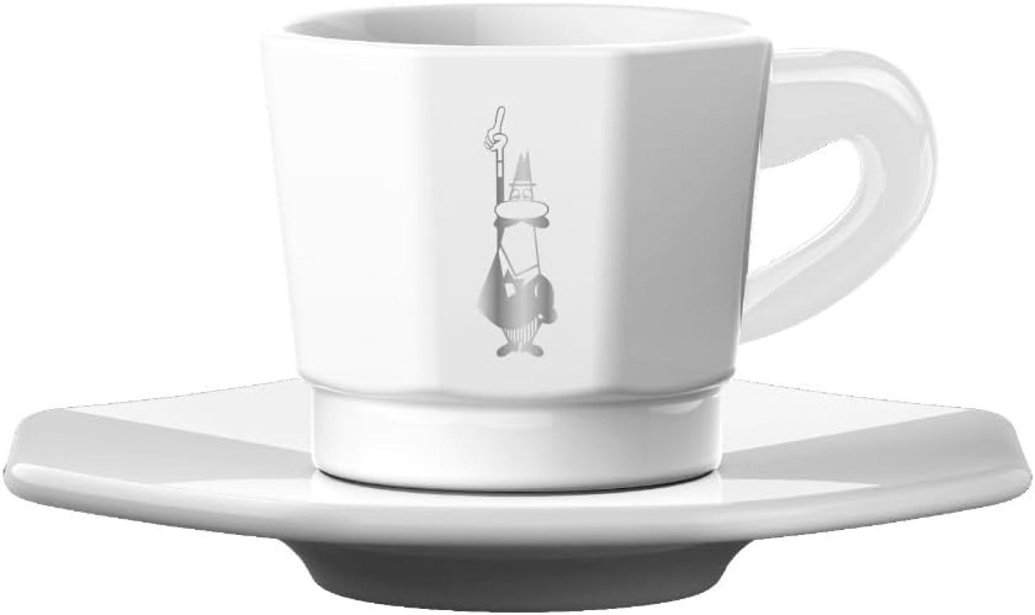 BIALETTI Espressotasse, Porzellan, 4 Tassen, 4 Untertassen Bild 1