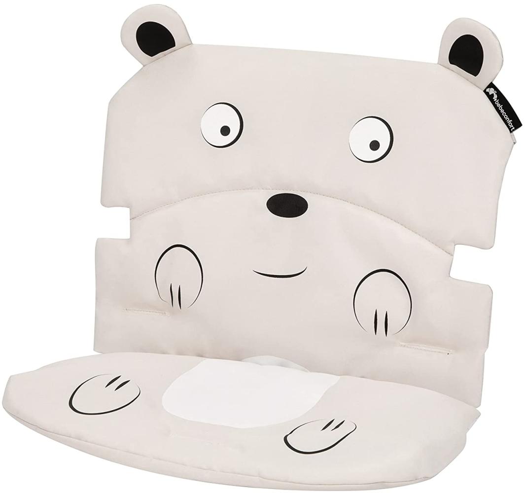 Bebeconfort Original Sitzkissen, passend für Bébé Confort Timba Hochstuhl, gemütliche Sitz-Auflage, schnelle & einfache Befestigung, maschinenwaschbar bei 30°C, bietet Extra viel Komfort, Hello Bear Bild 1