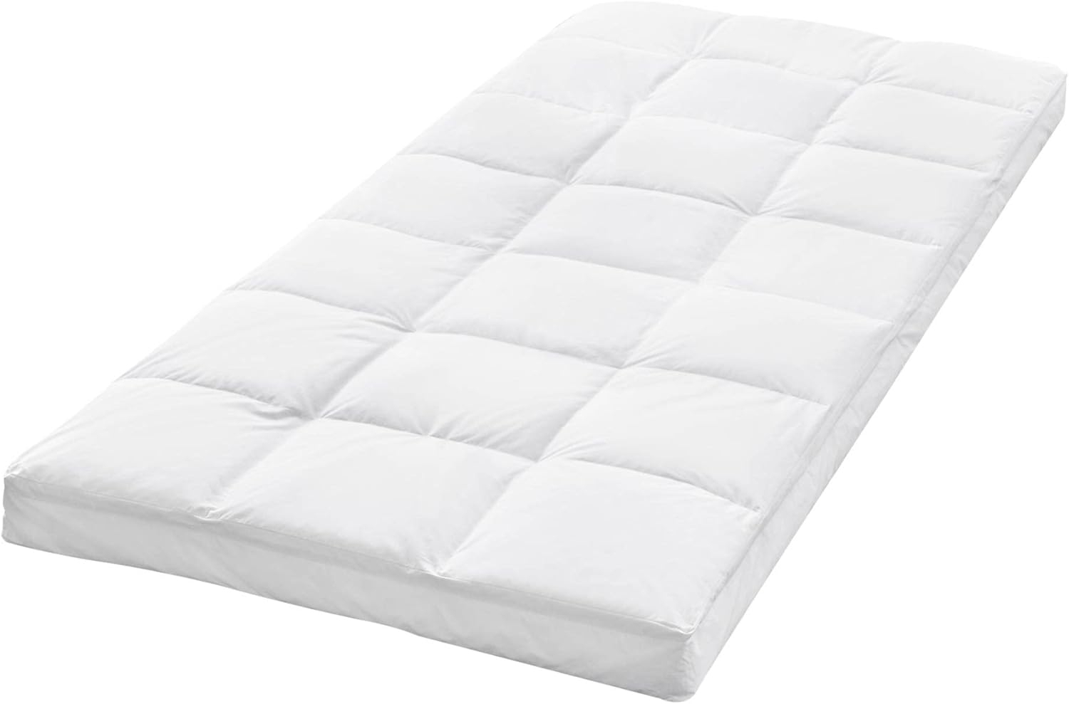 GMD Living, Topper CONDADO, 10 cm hoch, Bezug: Baumwolle, Füllung obere Auflage: 90% Daunen, 10% Federn, Füllung untere Auflage: 100% Federn, (zweilagige Matratzenauflage), zweilagige Daunen-Matratzenauflage mit Baumwollbezug, 90 x 200 cm Bild 1