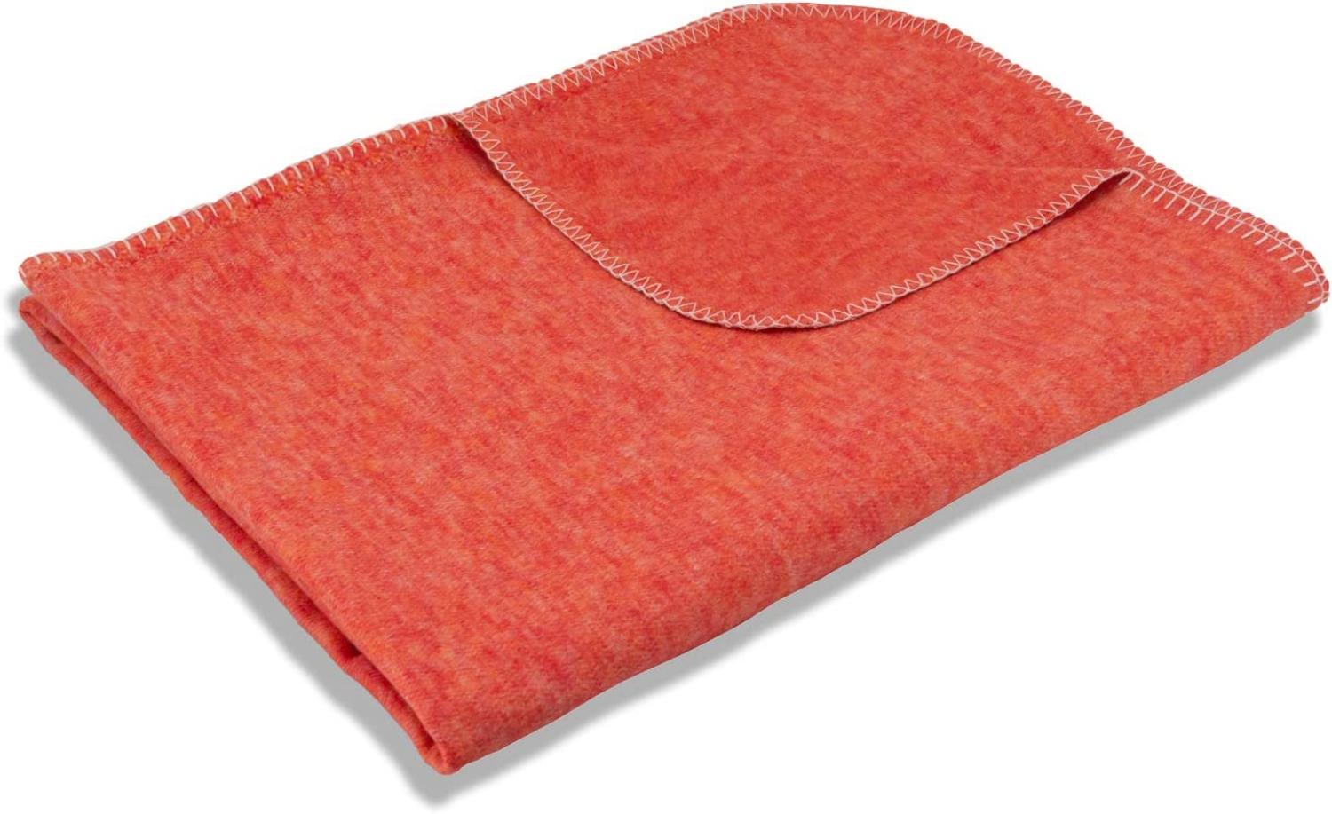 Setex Uni Sofadecke Kuscheldecke | 150x200 cm | orange Bild 1