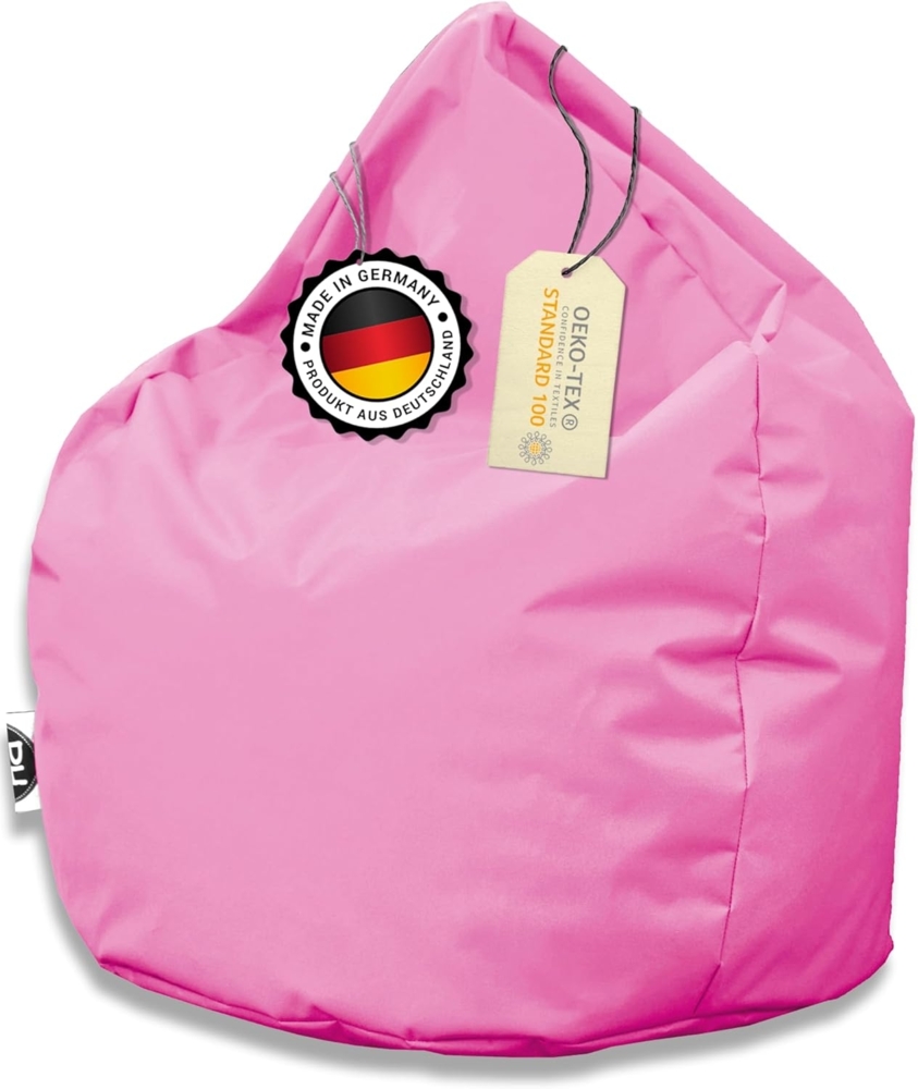 Patchhome Sitzsack Tropfenform - Hell Rosa für In & Outdoor XXXL 480 Liter - mit Styropor Füllung in 25 versch. Farben und 3 Größen Bild 1