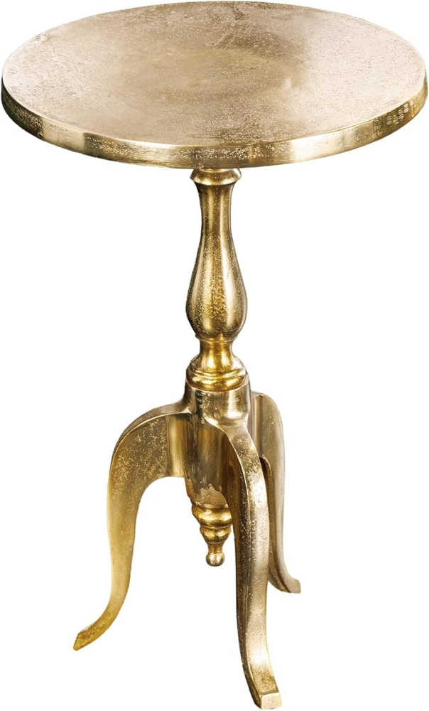 riess-ambiente Beistelltisch SAVOY 55cm gold (Einzelartikel, 1-St), Wohnzimmer · Metall · rund · Handarbeit · Barock Bild 1