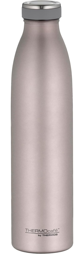 THERMOcafé by THERMOS TC BOTTLE rose mat 0,75l, Isolierflasche aus Edelstahl, kohlensäurefest, 12h heiß 24h kalt, Auslaufsicher, für Schule, Unterwegs & Büro Bild 1