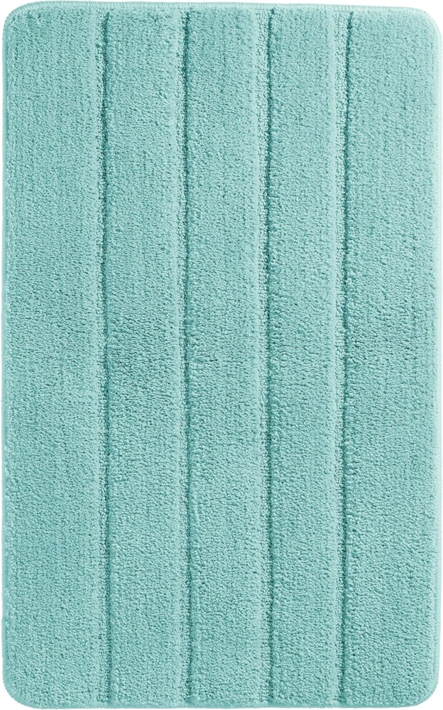 Schiesser Badteppich Milano - 60 x 100 cm - Helltürkis Bild 1