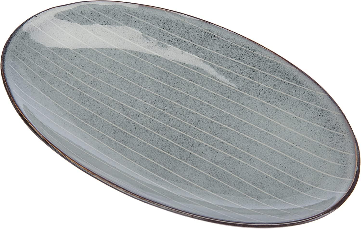 Broste Copenhagen NORDIC SEA Platte oval S 13,6 x 22 cm Bild 1