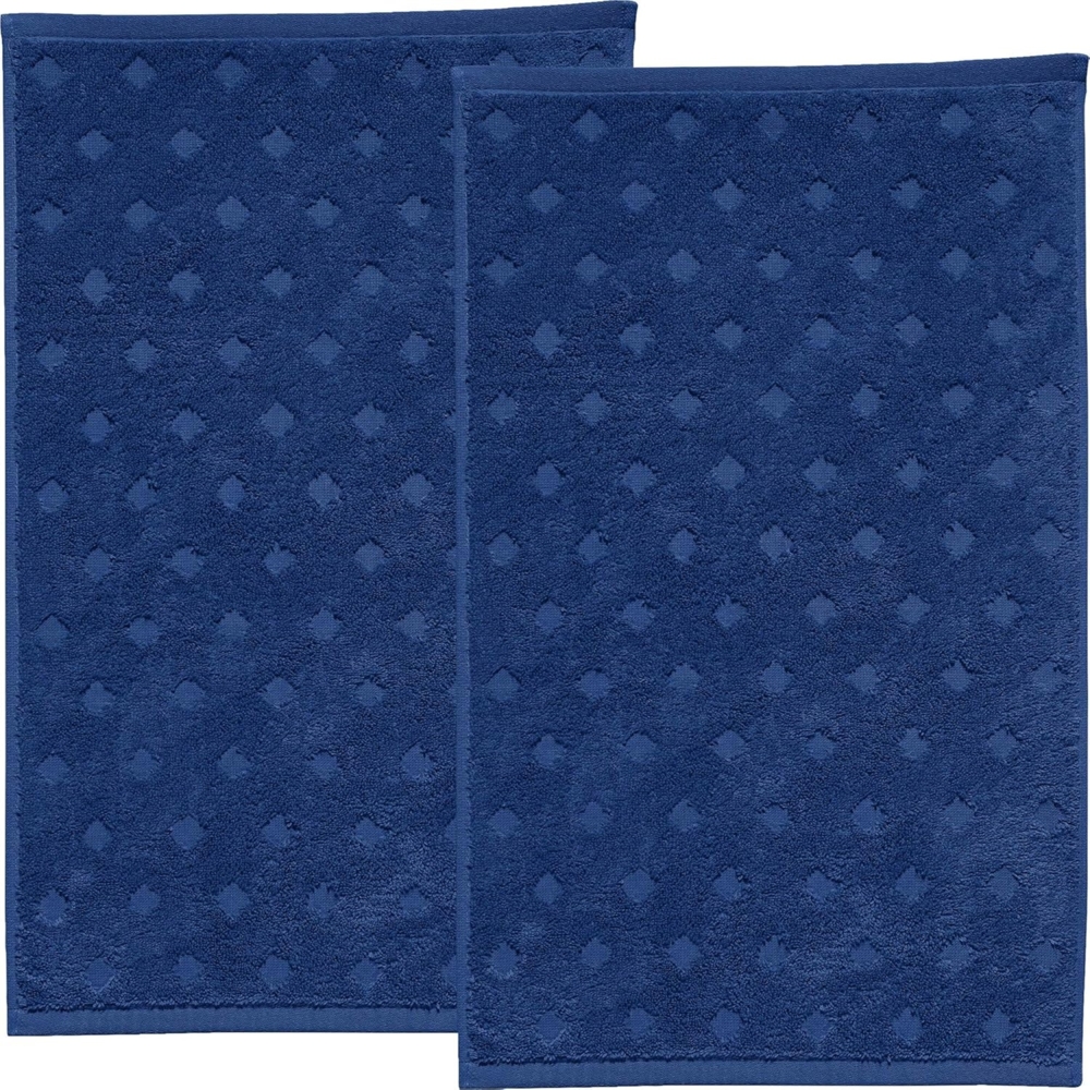 Erwin Müller Walk-Frottier "Baden-Baden" 2er-Pack, Dunkelblau, Gästetuch 2er | 30x50 cm Bild 1