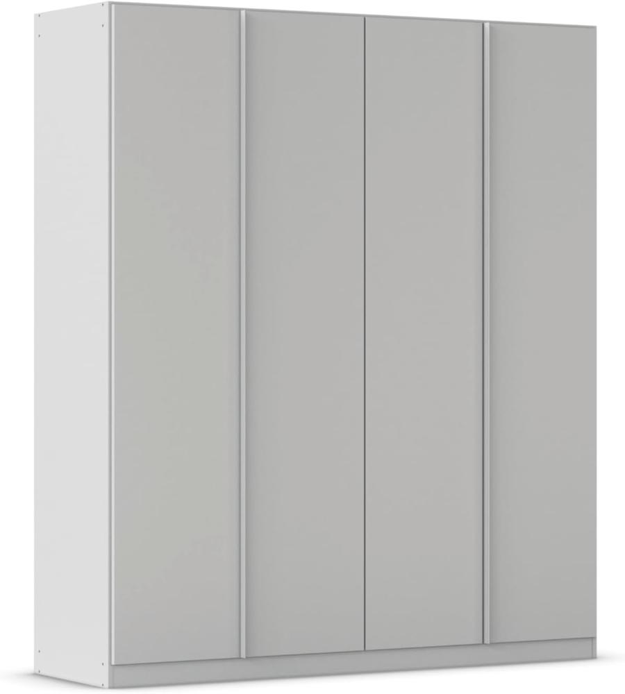 Kleiderschrank Drehtürenschrank Monostar | 4-türig | seidengrau 181 x 210 x 54 cm Bild 1