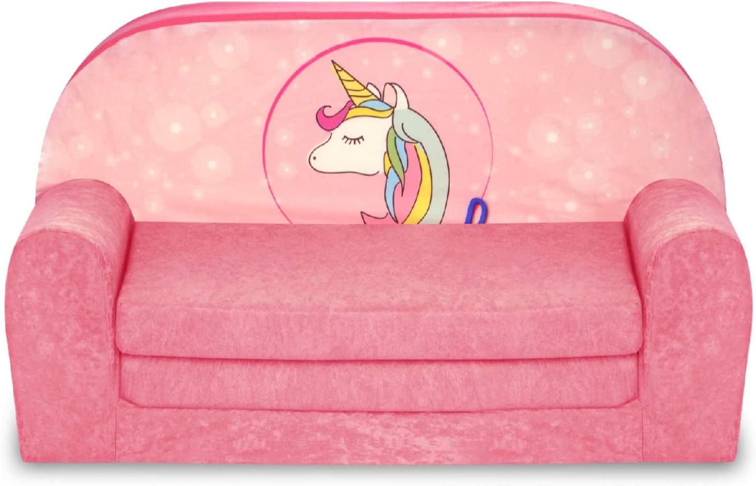 FORTISLINE 'Einhorn' Kindersofa Mini zum Aufklappen Bild 1