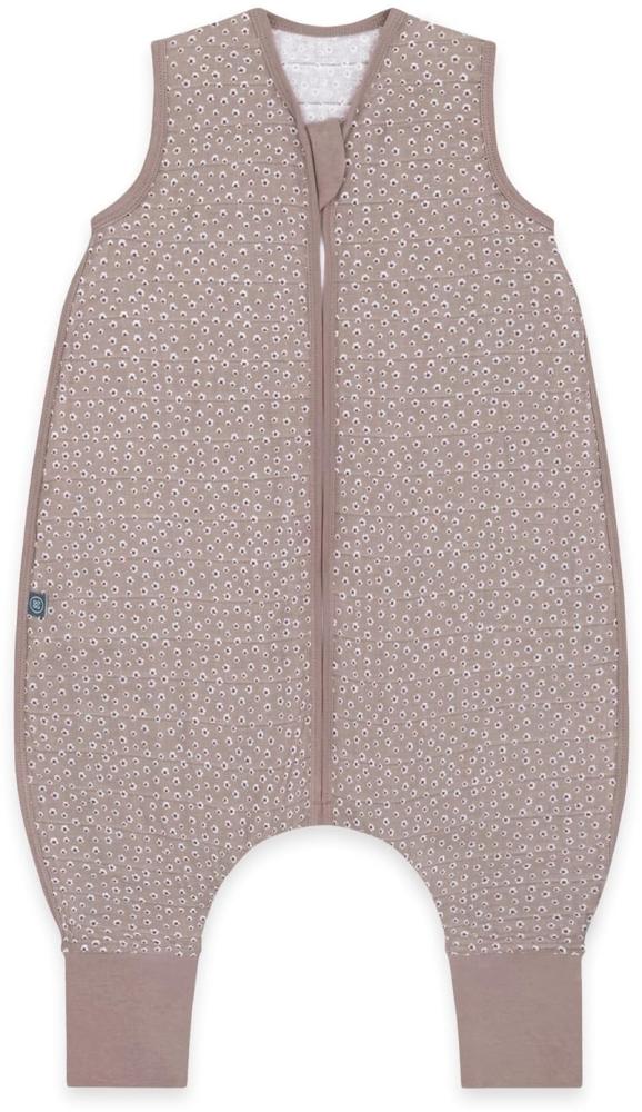 emma & noah Baby Schlafsack mit Füßen 0. 5 TOG, Musselin Schlafsack mit Beinen für den Sommer, 100% Bio-Baumwolle, OEKO-TEX Zertifiziert, Stampelsack für Neugeborene (Blume Berry, 90 cm) Bild 1