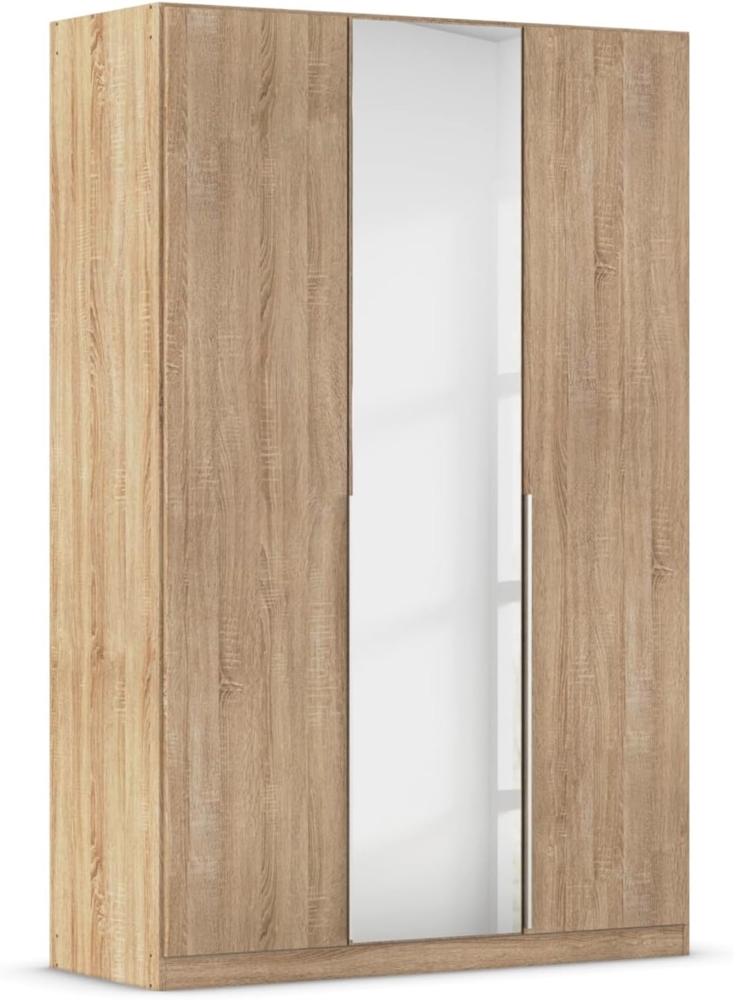 Rauch Möbel Alabama Schrank Kleiderschrank Drehtürenschrank Eiche Sonoma mit Spiegel 3-türig inklusive Zubehörpaket Classic 2 Kleiderstangen, 5 Einlegeböden BxHxT 136 x 210 x 54 cm Bild 1