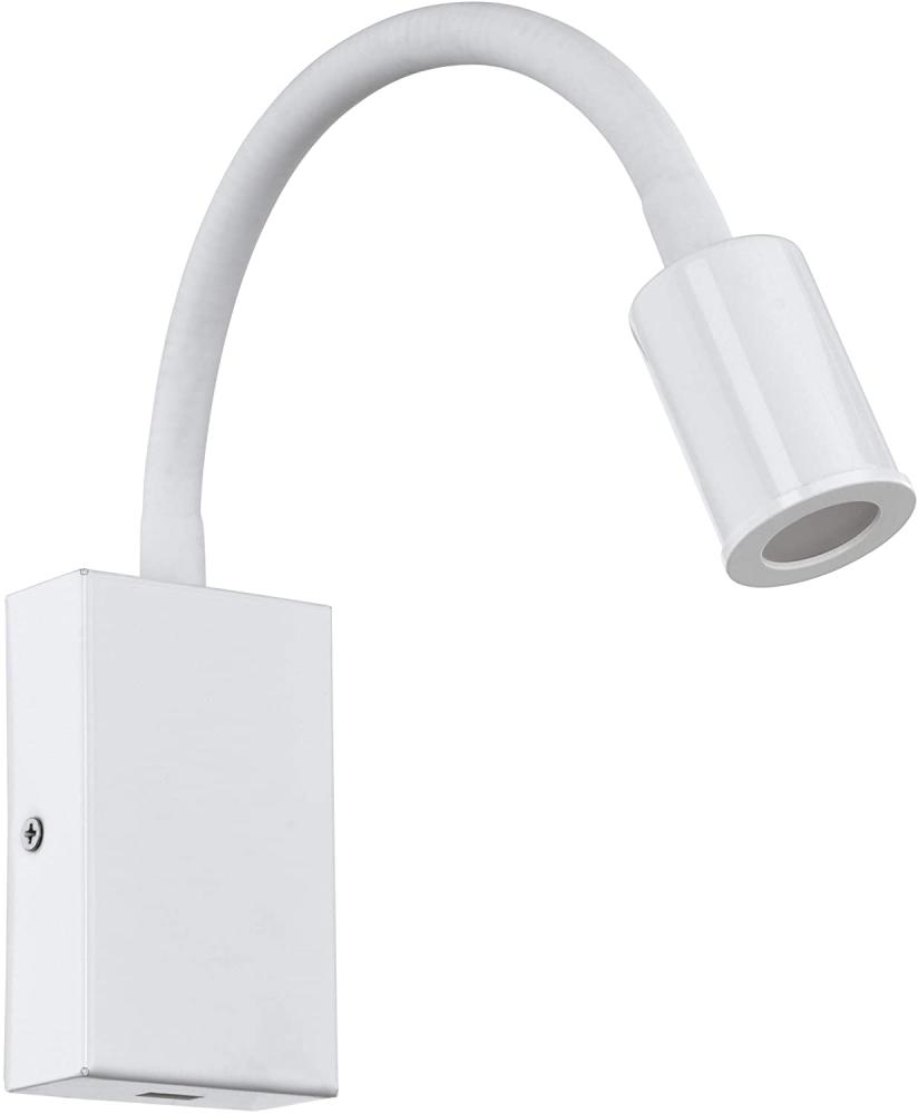 Eglo 96566 Wandleuchte TAZZOLI LED 3,8W H:30cm L: 6,5cm in weiß mit Wippschalter inkl. USB-Anschluss Bild 1