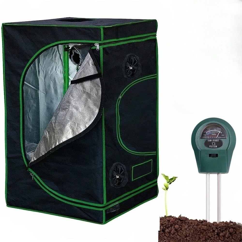 Growbox Gewächshaus Indoor Pflanzenzelt Zuchtzelt Growroom Zuchtschrank Darkroom Zimmergewächshaus Growschrank - 100x100x200 cm Bild 1