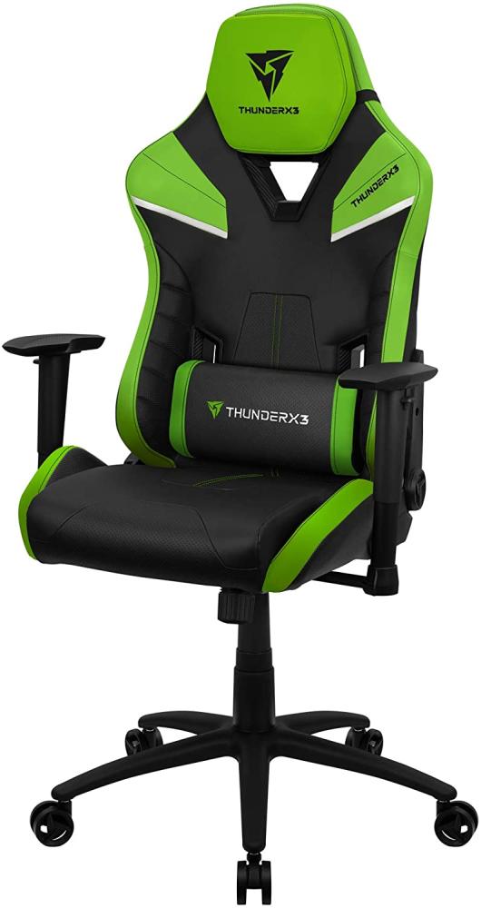 ThunderX3 TC5BG, Ergonomischer Gaming-Stuhl, Abnehmbare Kissen, Air Tech, Grün Bild 1