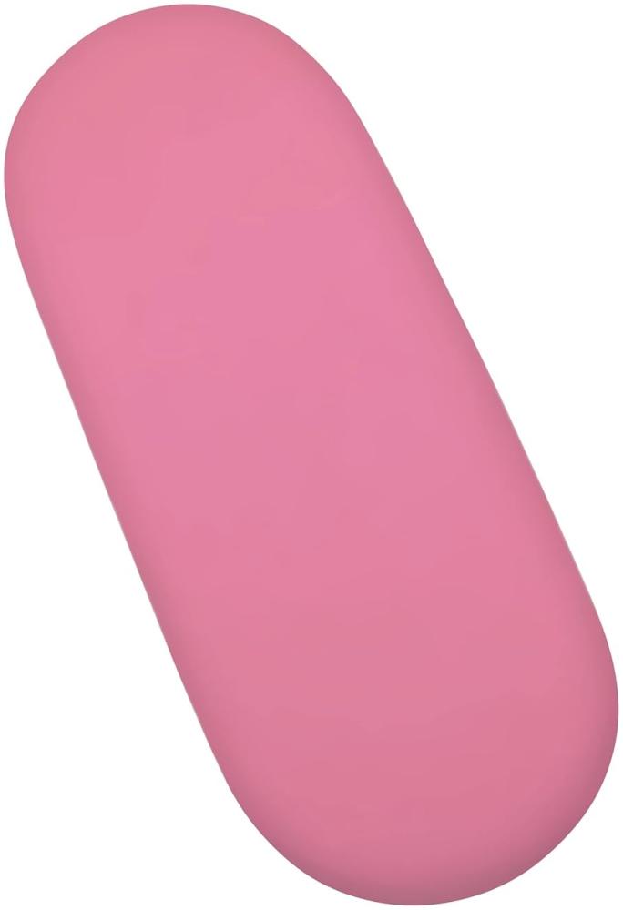 100% Baumwolle Jersey Spannbetttücher für Babykörbchen Passend für 33 x 76 cm Matratze (Rosa) Bild 1