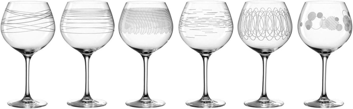 Leonardo Burgunderglas CASELLA 6er-Set mit Diagravur, Kristallglas, Klar, 240 ml, 061800 Bild 1