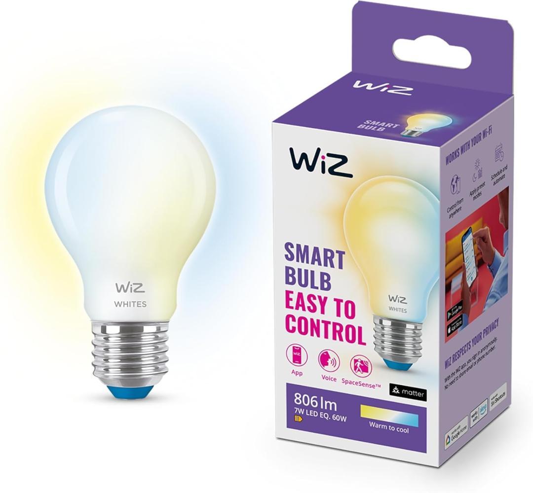 WiZ Standard E27 bulb frosted glass Bild 1