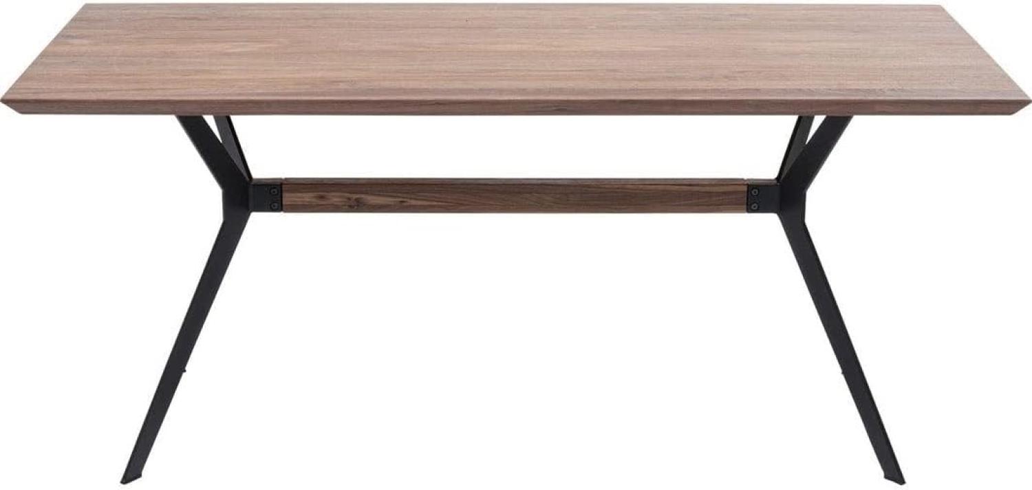 Kare Tisch Downtown Walnuss 100x220cm Esstisch, Holz, Braun, 77,5x100x220cm Bild 1