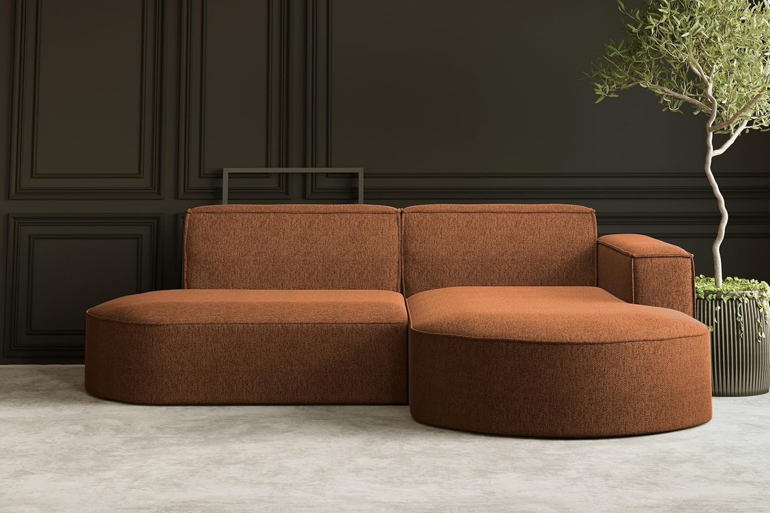 Kaiser Möbel Ecksofa Designer MODENA STUDIO L stoff Poso, Neve, Quelle Bild 1