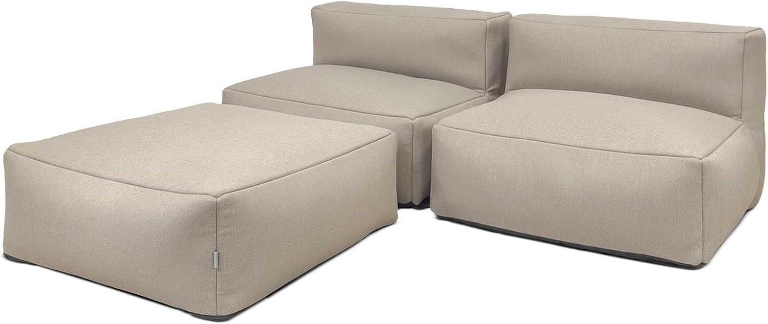 osoltus Selma Premium Modular Lounge 3tlg. Axroma Olefin taupe beige Bild 1